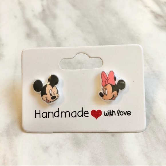 Jewelry - 🎉 New Mickey & Minnie Mouse Handmade Earrings